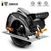 DEKO DKCS1600 Circular Saw Power Tools with Blade, Dust Passage, Auxiliary Handle, High Power and Multi-function Cutting Machine
