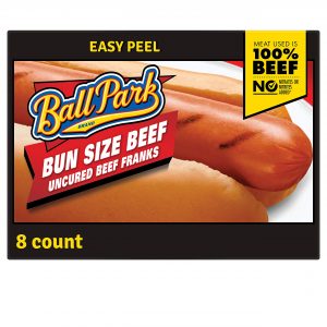 Ball Park Bun Size Beef Hot Dogs, 8 Count