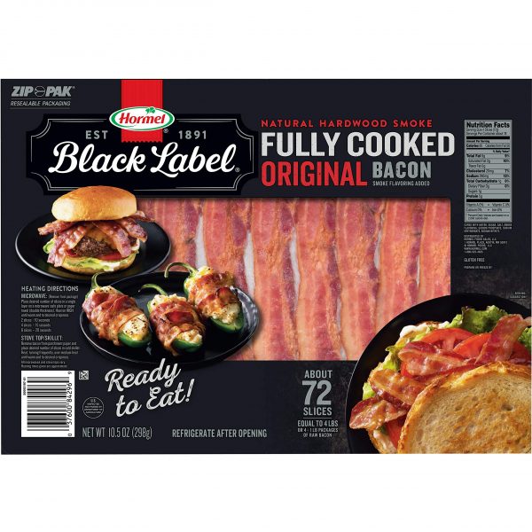 Hormel Black Label Thịt xông khói nấu chín hoàn toàn (72 lát)