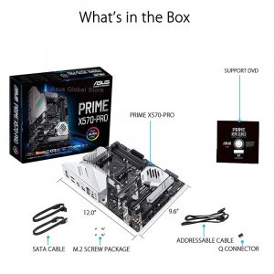 Asus PRIME X570-PRO With AMD Ryzen 9 5900X Motherboard Set PCI-E 4.0 DDR4 128GB M.2 CrossFireX Motherboard Kit Placa-mãe New