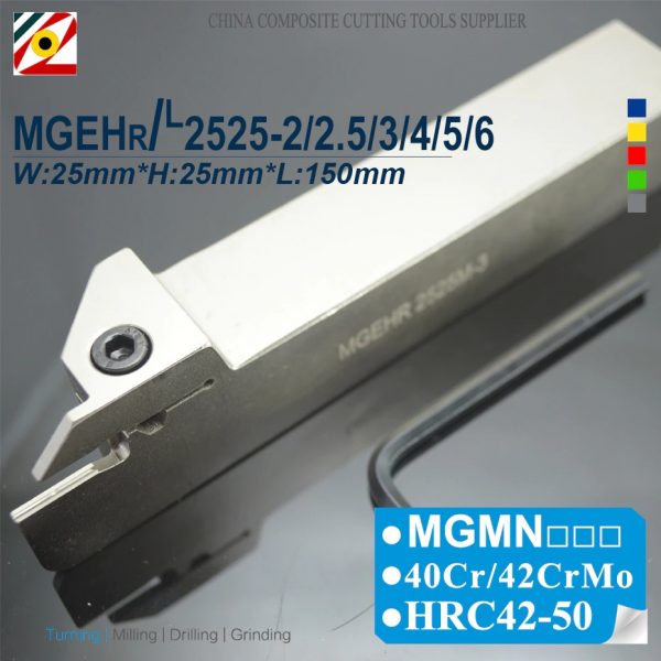 EDGEV MGEHR2525-2 MGEHR2525-3 MGEHR2525-4 MGEHR2525-5 MGEHR2525 2 3 4 5 MGEHL2525 CNC Grooving Tool Holder Turning Tools MGMN300