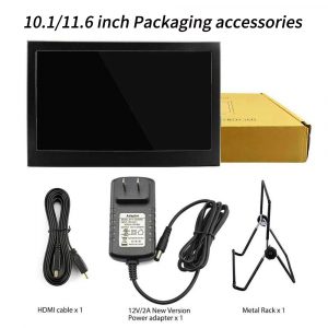 10.1" 1280x800 HD LCD Display Screen Built in Speaker for Raspberry Pi 3 Model B+ 3B 2B B+ with with VGA/HDMI interface