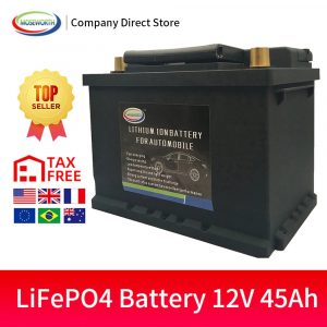 45AH Auto Battery LiFePO4 - Lithium Phosphate ion Battery LBN1-45 12V 860CCA Size-230x175x190mm LiFePo4 Automotive Car Battery