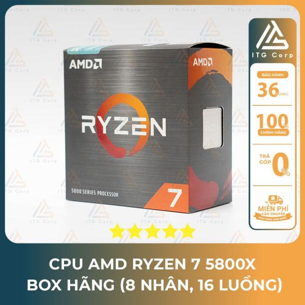 AMD Ryzen 7 5800X R7 5800X 3.8 GHz Eight-Core 16-Thread CPU Processor 7NM L3=32M 100-000000063 Socket AM4