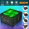 800W Max PC Power Supply 12cm LED silent Fan with Intelligent temperature control Intel AMD ATX 12V for Desktop computer 110~220