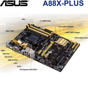 ASUS A88X-PLUS Motherboard Socket FM2 FM2+ DDR3 64GB PCI-E 3.0 For AMD A88 100% Original Desktop Computer Mainboard SATAIII Used