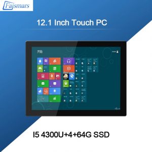 Faismars Rugged Industrial Tablet PC Intel I5 4300U Desktop All in one Computer 12.1'' Capacitive Touch Screen For Windows OS