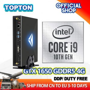 Gaming Desktop PC With i9-10900F 10 Cores Max 5.2 GHz Dedicated Graphics GTX 1650 Support WiFi BT 4K Multi-Screen Display Win 10