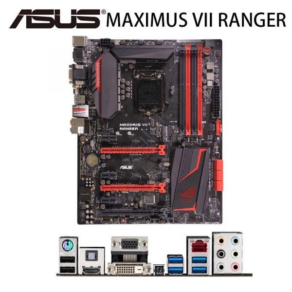 LGA 1150 Asus MAXIMUS VII RANGER Motherboard + CPU i7 4790K DDR3 PCI-E 3.0 M.2 HDMI-Compatible Desktop Placa-mãe 4GHz ATX Used