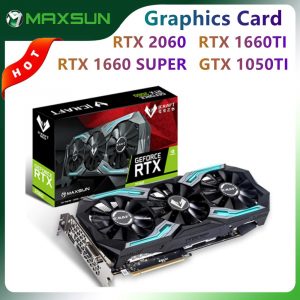 MAXSUN Graphics Cards RTX 2060 3060 iCraft 6GB/4GB GDDR6/DDR5 1660TI 1660 SUPER 1050TI 3060Ti Video Card For Desktop Computers
