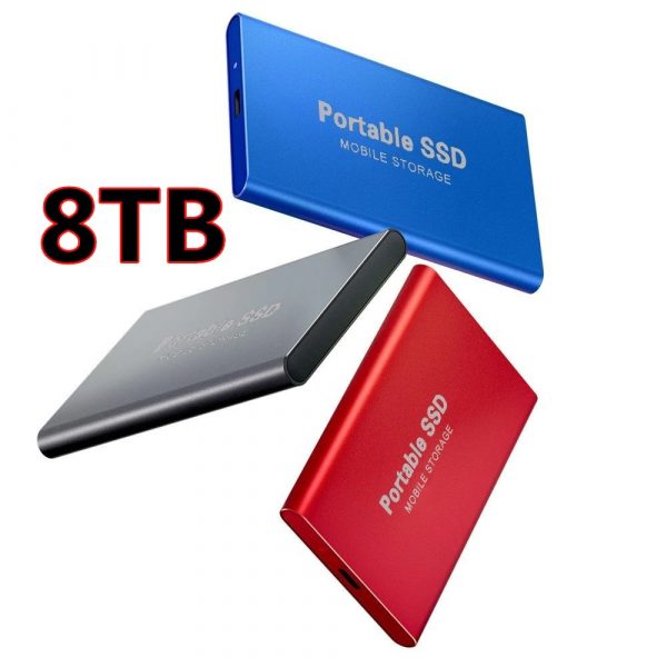 Original High Speed SSD External Hard Drive SSD 8TB 2TB 1TB 500G TYPE-C Mobile External Solid State Drives for Laptops desktop