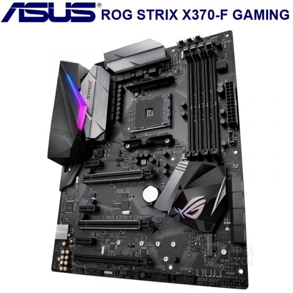Socket AM4 Asus ROG STRIX X370-F GAMNING Motherboard AMD X370 DDR4 64GB PCI-E 3.0 M.2 SATA III Desktop Asus X370 Mainboard AM4